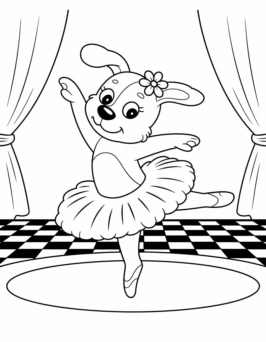 Ballet Dancer Dog